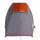 Camping Tent Tunnel 1-Person Grey and Orange Waterproof 94610