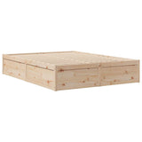Bookcase Bed without Mattress 140x200cm Solid Wood Pine 3324460
