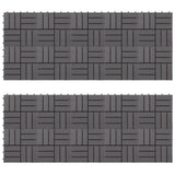 Decking Tile 20 pcs Grey 30 x 30 cm Acacia Hardwood 3444847