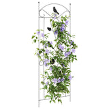 Garden Fence 3 pcs Black 110 x 40 cm Steel 42021362
