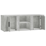 TV Cabinet Concrete Grey 100x31.5x35 cm Engineered Wood 819432