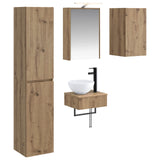 Bathroom Furniture Set 5 pcs Artisan Oak 3407254