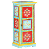 Hand Painted Highboard 40x30x90 cm Solid Mango Wood 323536
