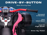 12V Kids Electric Ride On Car with 3 Wheeler, MP3 Player, Horn, 2 Speeds, LED Lights for Boys & T3398P422431