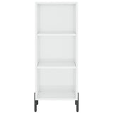 Sideboard High Gloss White 34.5x32.5x90 cm Engineered Wood 828742