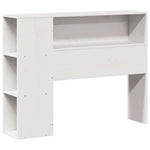 ZNTS Bed Frame without Mattress White 100x200 cm Solid Wood Pine 3323666