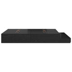 Storage Bed Frame with Drawer Black oak 236.5 x 140 x 31.5 cm 3335638