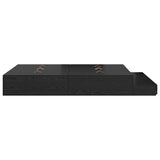 Storage Bed Frame with Drawer Black oak 236.5 x 140 x 31.5 cm 3335638
