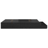 Storage Bed Frame with Drawer Black Oak 135 cm Engineered Wood 3335702