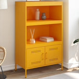 Highboard Mustard Yellow 68x39x113 cm Steel 842973