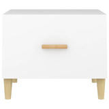 Coffee Tables 2 pcs White 50x50x40 cm Engineered Wood 812709
