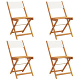 Garden Chair Set of 4 Cream White 3214610