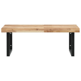 Basin Shelf Wall Mounted Steel and Solid Wood Acacia 3302909