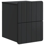Wall-Mounted Bedside Cabinet Black 33 x 34.5 x 43 cm 898297