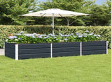 Planter Anthracite 240 x 80 x 45 cm Steel 42018194