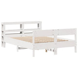 Bed Frame without Mattress White 160x200 cm Solid Wood Pine 3306181