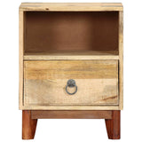 Bedside Cabinet 40x30x52 cm Solid Rough Mango Wood 282744