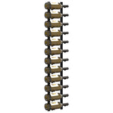 Wall Mounted Wine Racks for 12 Bottles 2 pcs Black Iron 282467