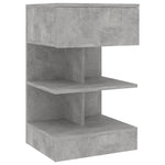 Bedside Cabinets 2 pcs Concrete Grey 40x35x65 cm 808657