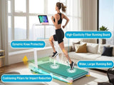 Folding Treadmill with Handrail & Adjustable Incline, 1-10 km/h Running Machine, Space Saving Low N601P303820P