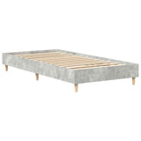 Bed Frame No Mattress Concrete Grey 100x200 cm Engineered Wood 861042