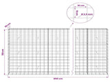 Gabion with 3.5 mm Wire and 10x10 cm Mesh 850x30x150 cm 3463235