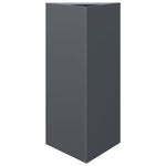 ZNTS Garden Planter Anthracite Triangular 40x34.5x70 cm Steel 851161