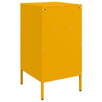 ZNTS Bedside Cabinets 2 pcs Mustard Yellow 36x39x68 cm Steel 843085