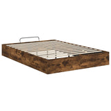 Ottoman Bed Frame Smoked Oak 193 x 135 x 25 cm Engineered Wood 3409281