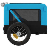 Pet Bike Trailer Blue and Black Oxford Fabric&Iron 93911