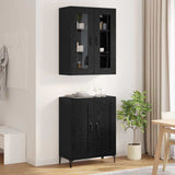 Highboard Black Oak 69.5 x 34 x 180 cm Engineered Wood 3403582