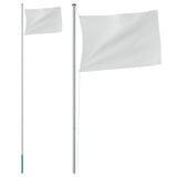 Sectional Flagpole Silver 6.23 m Aluminium 153562