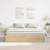 Bed Frame without Mattress Sonoma Oak 200x200 cm 3203889
