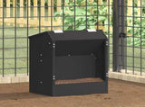 Rabbit Feeder Black 33.5 x 25.5 x 45.5 cm Cold-Rolled Steel 874591