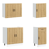 7 Piece Kitchen Cabinet Set Kalmar Artisan Oak Engineered Wood 3314790