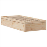 Bed Frame without Mattress 90x190 cm Single Solid Wood Pine 3323515