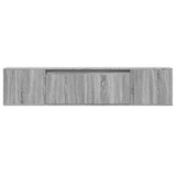 TV Wall Cabinet with LED Grey Sonoma 180x31x39.5 cm 3307959