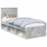 Bed Frame Concerte Grey 75 x 190 cm Solid Pine Wood 3410666