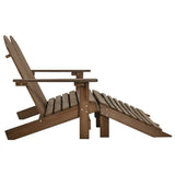 Garden Chair Brown Solid Fir Wood 2-seater Detachable 315911
