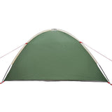 Dome Tent 4-Person 308 x 268 x 130 cm Waterproof Green Taffeta 42001008