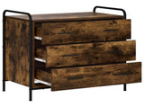 Drawer Cabinet Smoked Oak 70 x 39.5 x 71 cm Engineered Wood 8013880