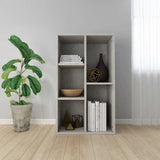 Book Cabinet/Sideboard Concrete Grey 50x25x80 cm Engineered Wood 800166