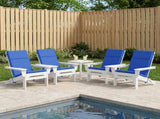 High Back Chair Cushion GEMERT 4 pcs 100% Polyester Royal Blue 945736