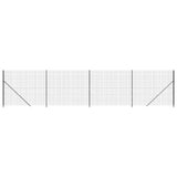 Wire Mesh Fence with Flange Anthracite 2x10 m 154326