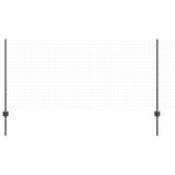 Embedded Fence Post 22 pcs Grey 140 cm Powder-Coated Steel 3335936