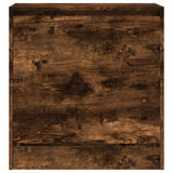 Shoe Cabinet Smoked Oak 60x34x63.5 cm Engineered Wood 839942