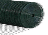 Welded Wire Fence with Posts 10 x 0.8 m PVC-Coated Steel Green 3336440