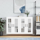 Wall Mounted Cabinets 2 pcs White Engineered Wood 3197961