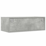 TV Cabinet with LED Lights Concrete Grey 75x35.5x25 cm 860232