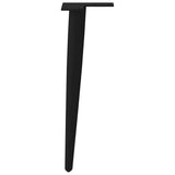 Coffee Table Legs Conical Shape 4 pcs Black 42-43 cm Steel 4012512